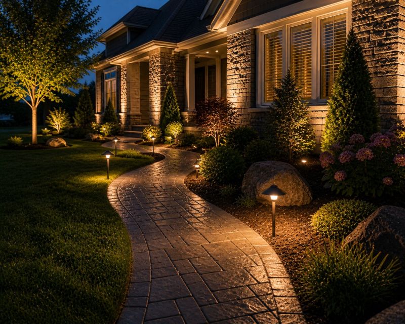 Walkway Lighting Installation in Kansas City, KS